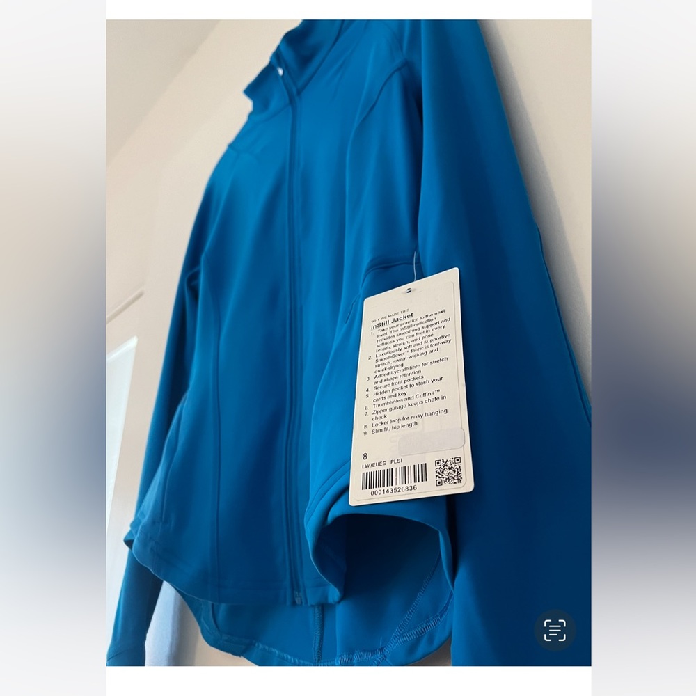 Lululemon Instill Jacket - Size 8 - Poolside Blue